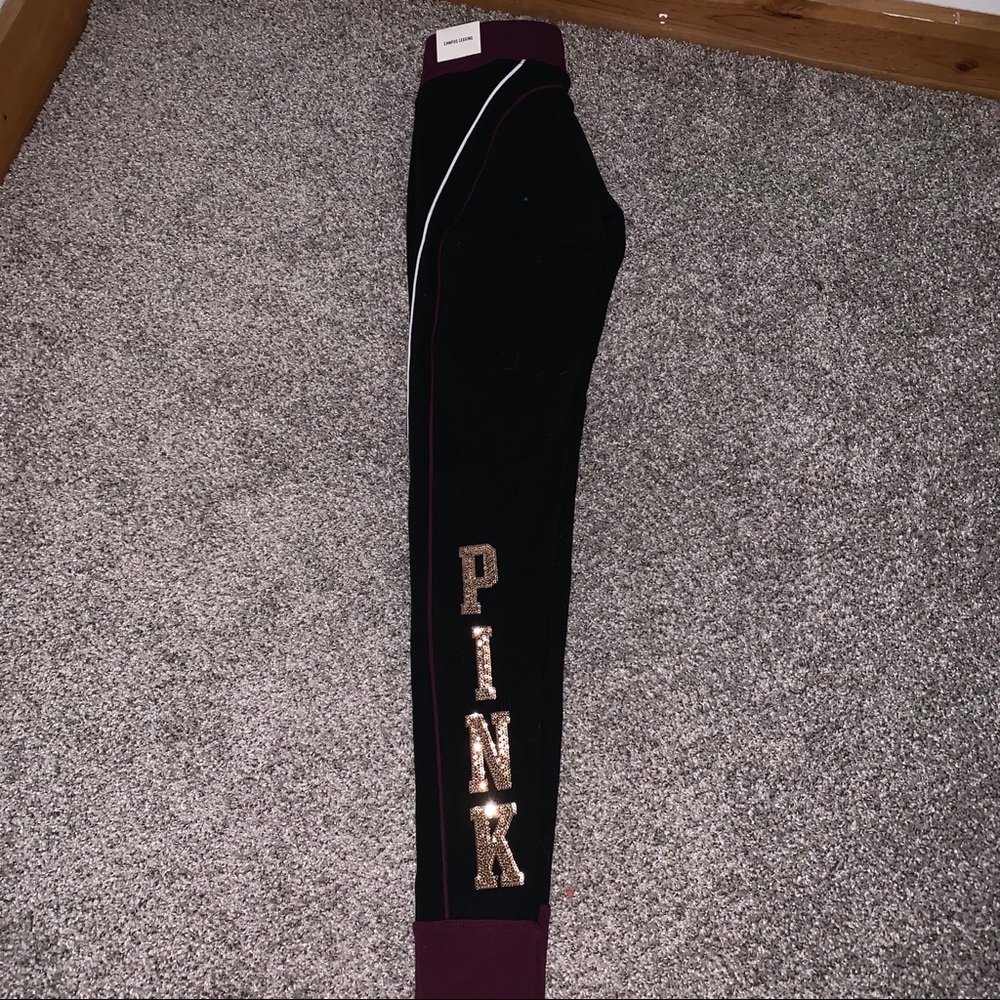 Victoria’s Secret Pink bling yoga leggings, XS,NWT